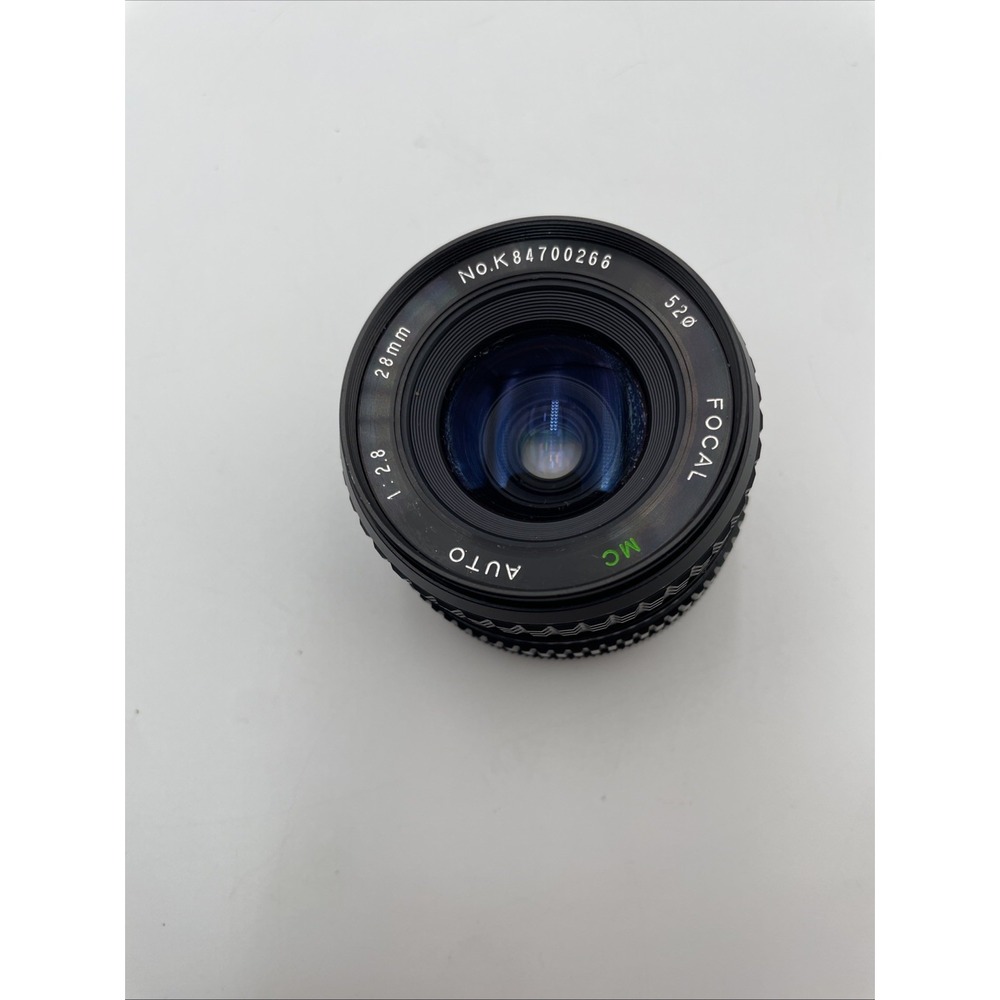 Focal MC Auto 28MM 1:2.8 Lens for Minolta 35mm SLR Film Camera f=28mm Japan